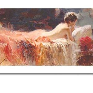 Pino Daeni Framed Giclee (Soft Light) Signed and Numbered---19" X 29"